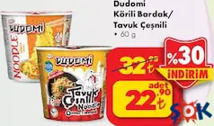 DUDOMİ NOODLE ÇEŞİTLERİ 60 G fiyat ve kampanya bilgisi
